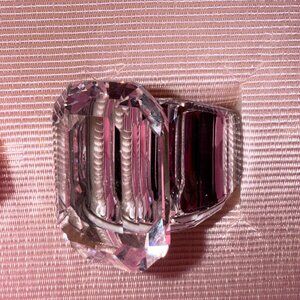 Swarovski Lucent Ring, crystal color, size 6